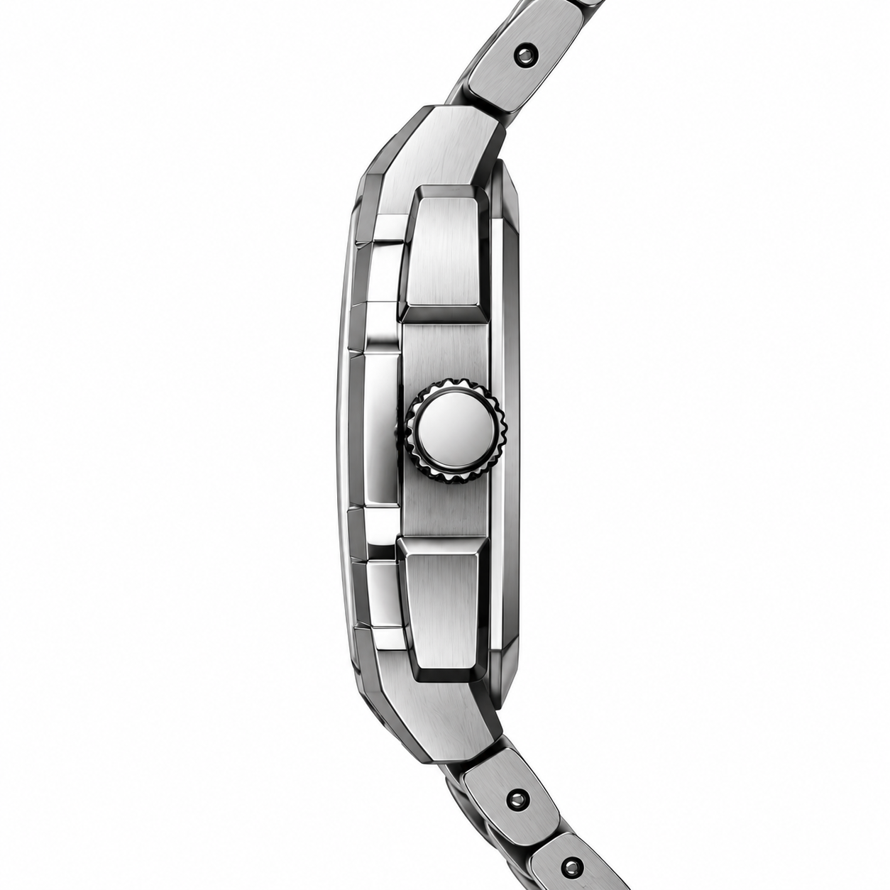FOBRAS Premium Stainless Steel Chronograph Men’s Watch – White & Silver
