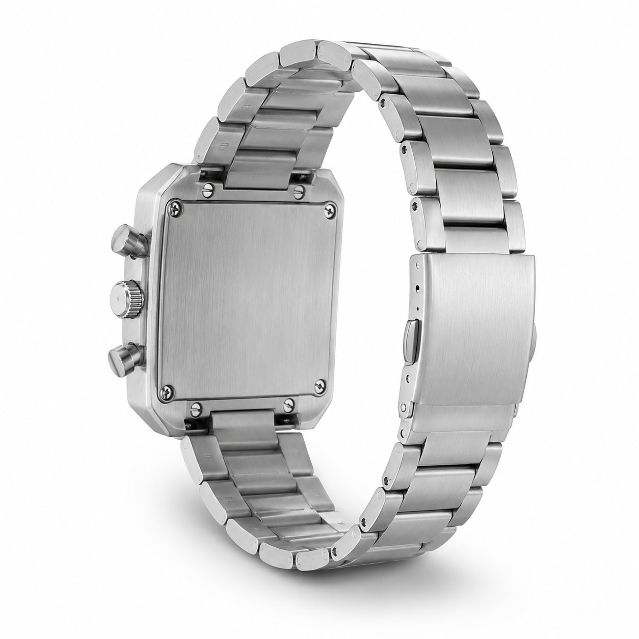 FOBRAX Green Dial Stainless Steel Chronograph Style Quartz Watch