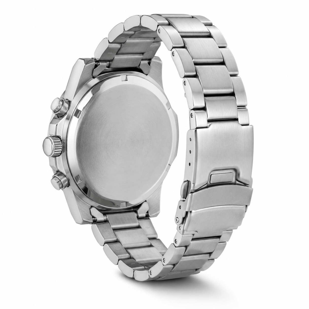 FOBRAS Green Dial Silver-Tone Chronograph Style Watch