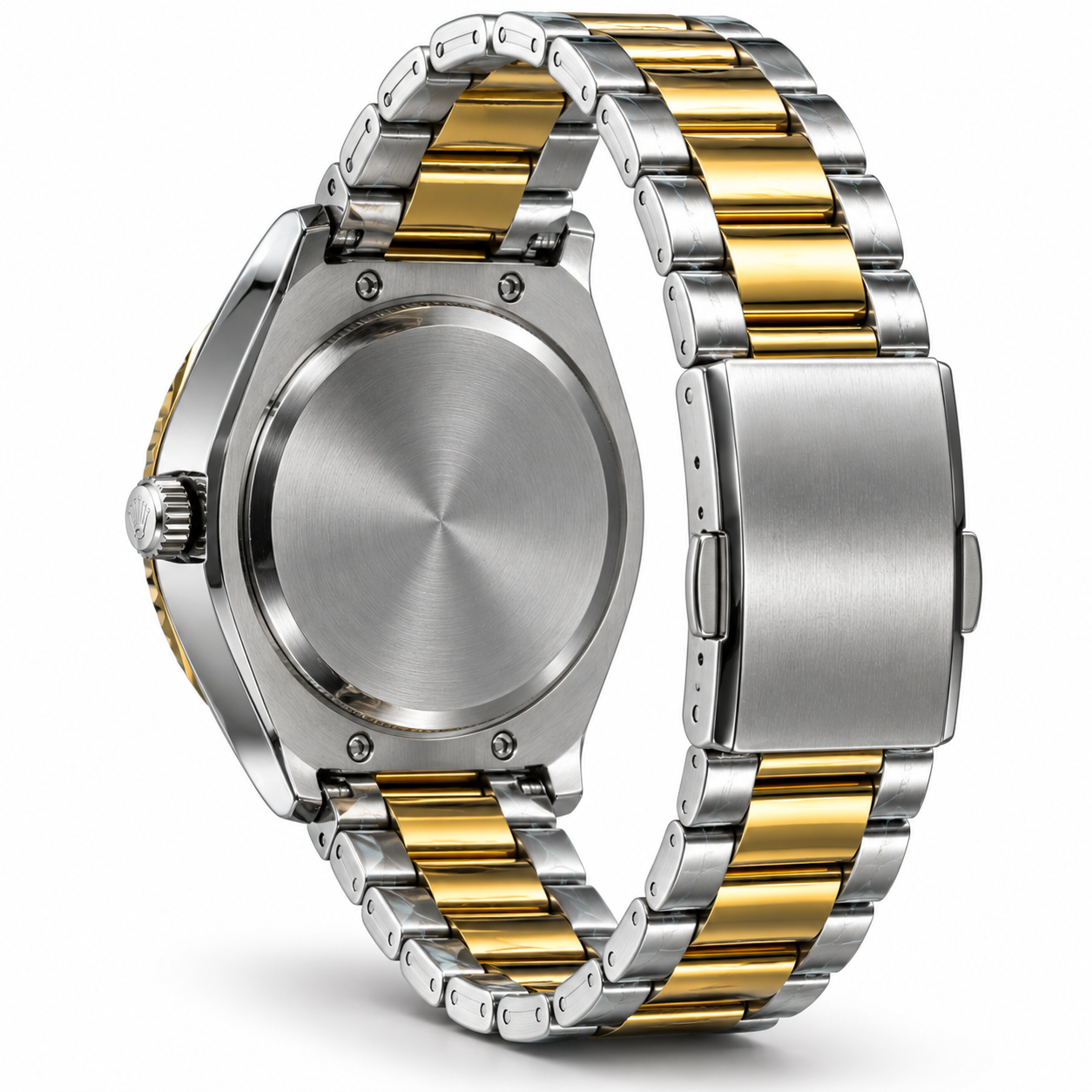 Green & Gold Men's Luxury Analog Watch with Stainless Steel Bracelet