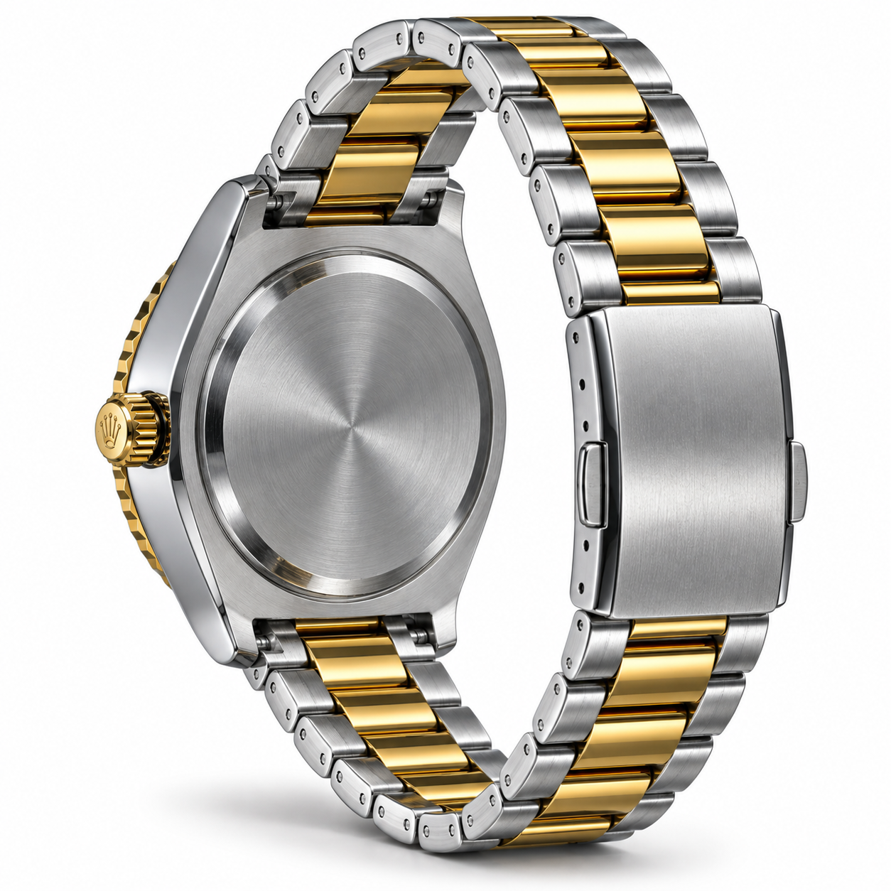 Silver & Gold Men's Luxury Analog Watch with Champagne Dial